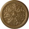 Ekena Millwork Swindon Ceiling Medallion (Fits Canopies up to 2 7/8"), Hand-Painted Pale Gold, 16 7/8"OD x 1 1/2"P CM16SWPAS - alternate 1